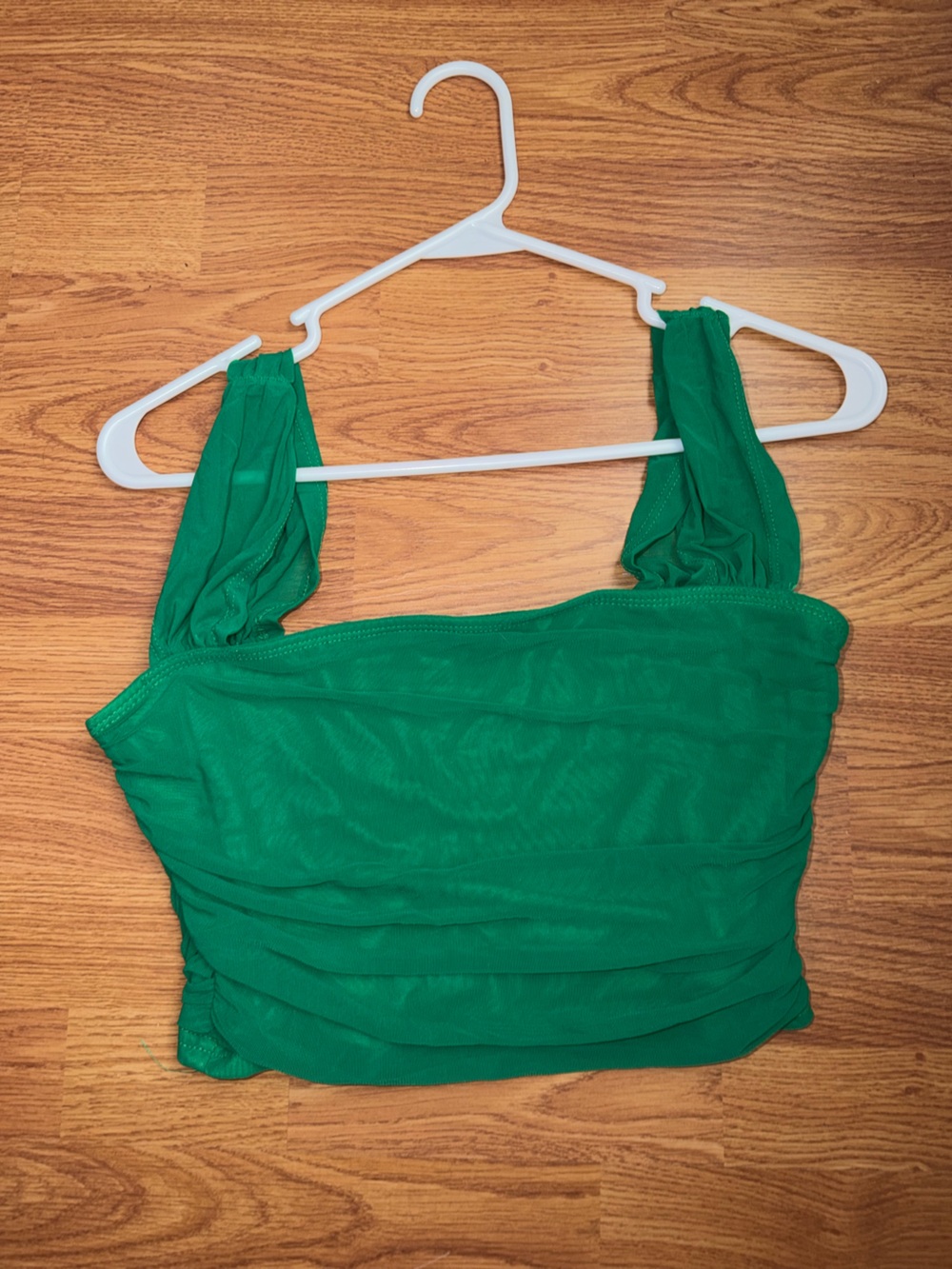 SHEIN Emerald Green Ruched Camisole Tank
